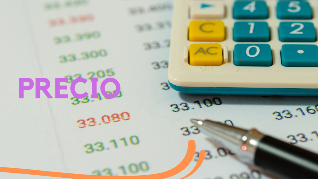 Foto de hoja con montos y calculadora