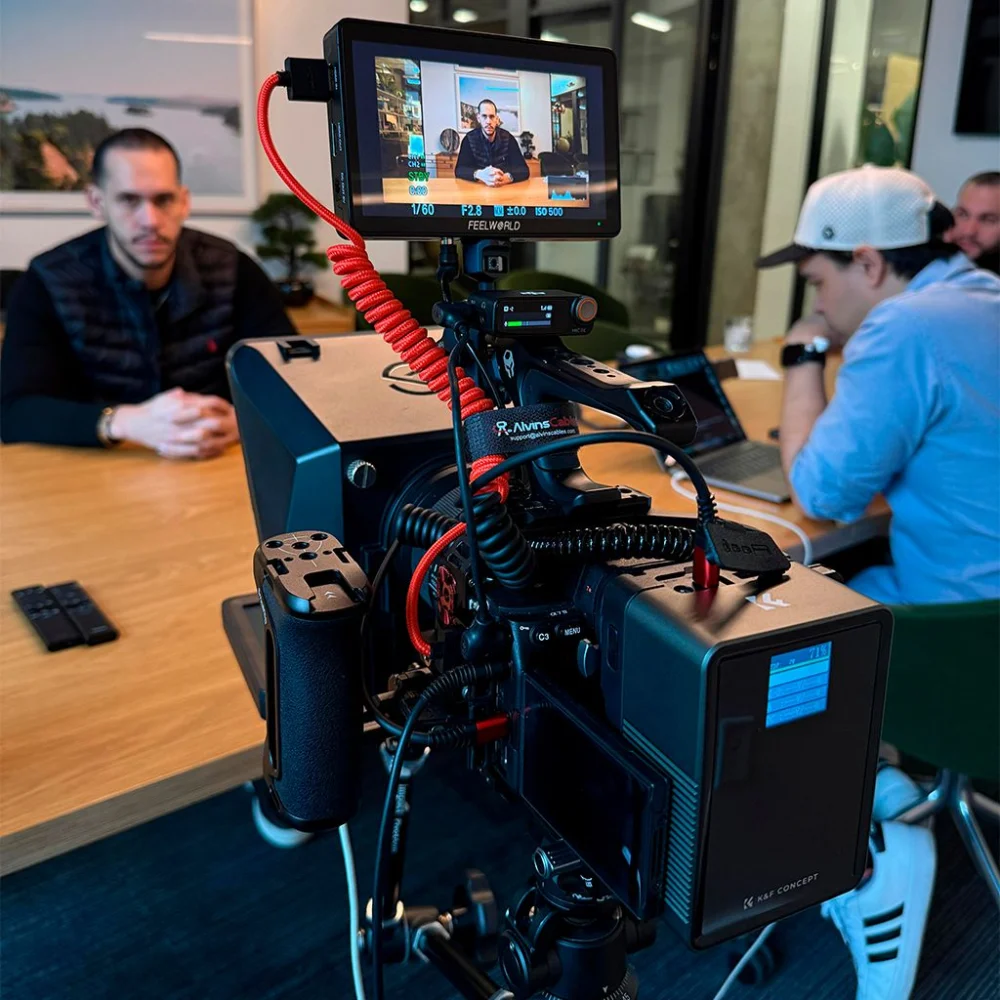 Sesión de creación de contenido en video de Dynamiki