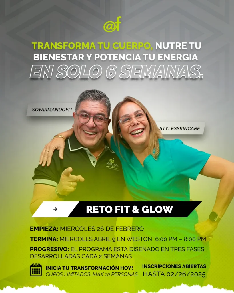 Social media flyer for a fitness and wellness challenge