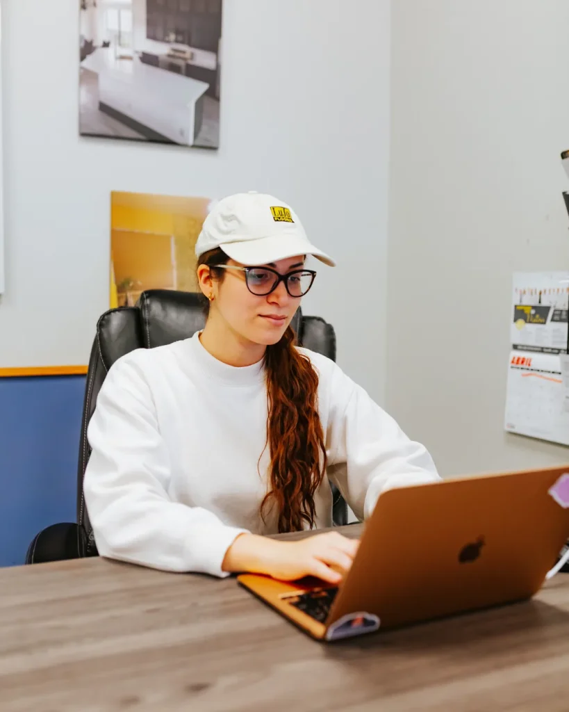 Professional workspace portrait for personal branding